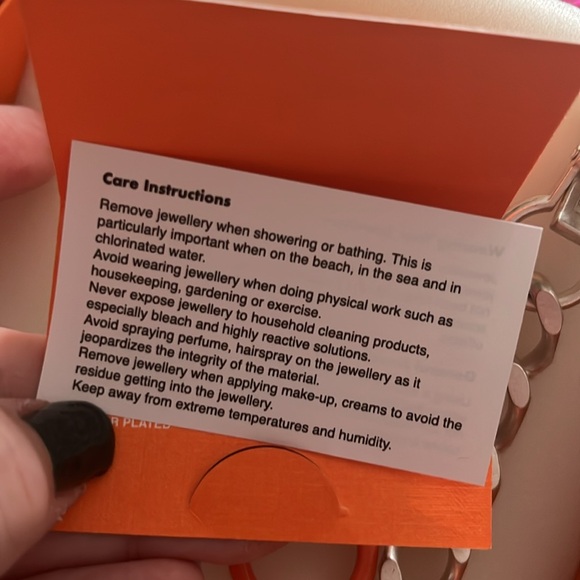 🎉Host Pick 🎉 💕. Heron Preston Multi Chain Necklace Silver Orange Brand New - Picture 7 of 10